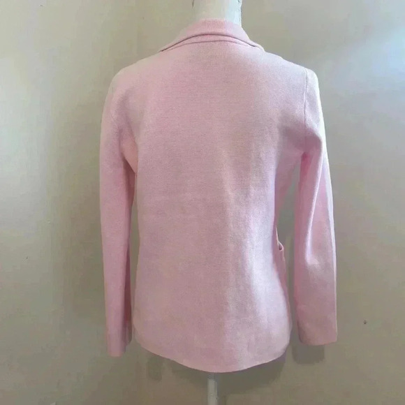J. Crew Schoolboy Soft Pink Sweater Blazer Size Petite Small - Picture 6 of 10
